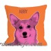 One Bella Casa Personalized Whisker Dog Corgi Throw Pillow HMW9550